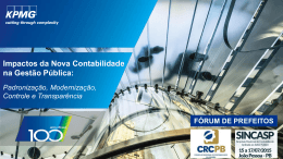 Forum de prefeitos PB &ndash; KPMG