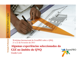 (QNQs) “O que - FormPro Angola