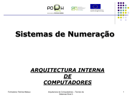 Hardware e software - Sistemas de Numeração