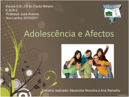 Adolescencia_e_Afectos - Agrupamento de Escolas do Couto