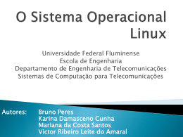 Sistema de arquivos - Universidade Federal Fluminense