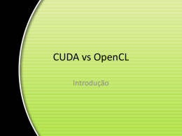 OpenCL na Arquitetura CUDA
