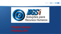 Projeto eSocial - NGSI Soluções para RH