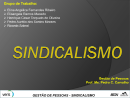 PPT Sindicalismo.