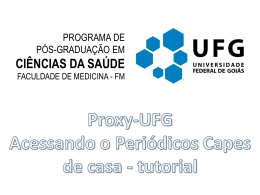 Proxy-UFG Acessando o Periódicos Capes de casa