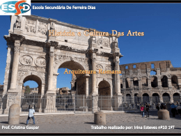 História e Cultura Das Artes Arquitetura Romana