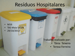 RESÍDUOS HOSPITALARES