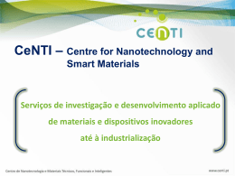 Servi&ccedil;os de investiga&ccedil;&atilde;o e desenvolvimento aplicado de materiais