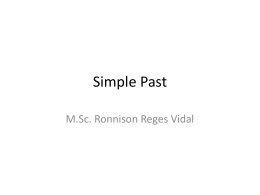 Inglês – Aula 03 – Simple Past