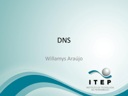 Aula – 8 – Fundamentos de Redes – DNS