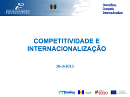 Internacionalizar 2020 - Gabinete Europeu da Madeira