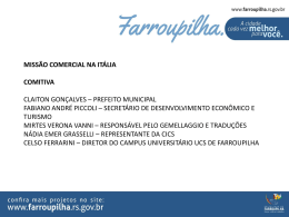 objetivos - Prefeitura do Município de Farroupilha