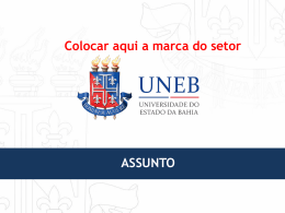 Modelo de Apresentação Power Point