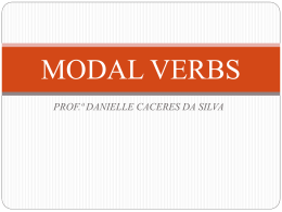O que são “modal verbs”?
