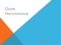 Reciclomania 2011/2012