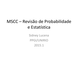 Revis&atilde;o ProbEst - MSCC 2015
