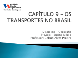 capítulo 9 – os transportes no brasil