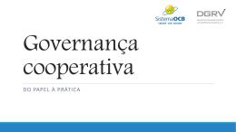 Governan&ccedil;a cooperativa