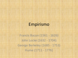 Empirismo - bacon