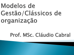 Modelos de Gestão - Universidade Castelo Branco