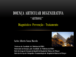Doen&ccedil;a Articular Degenerativa
