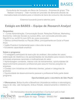 Estágio em BASES – Equipe de Research Analyst