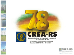 Queremos expressar nosso agradecimento pela - Crea-RS