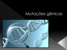 Mutações gênicas