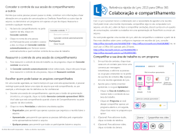 Quick Reference about sharing and collaboration