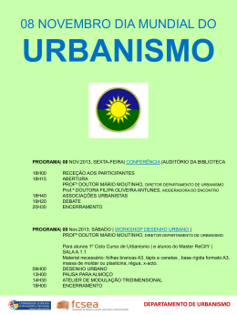 programa - Urbanismo