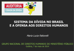 &ldquo;SISTEMA DA D&Iacute;VIDA NO BRASIL E A OFENSA AOS DIREITOS