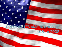 Presidentes americanos de 1981 a 2008
