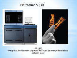 Sequenciamento de nova geração: plataforma SOLiD