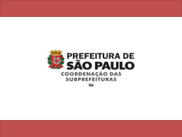 Subprefeitura Sé - Portal Transparência da Prefeitura de São Paulo