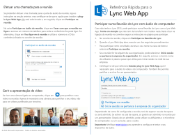 Quick Reference for Lync Web App
