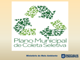 Plano Municipal de Coleta Seletiva