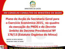 Descarregue a publicação - República de Angola :: Ministério da