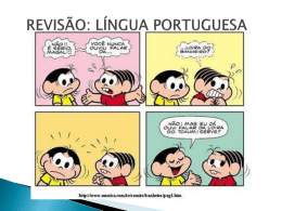 REVIS&Atilde;O: L&Iacute;NGUA PORTUGUESA
