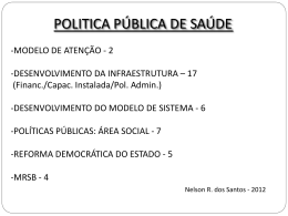 POLITICA PÚBLICA DE SAÚDE