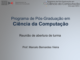 Programa de P&oacute;s-Gradua&ccedil;&atilde;o em Ci&ecirc;ncia da Computa&ccedil;&atilde;o