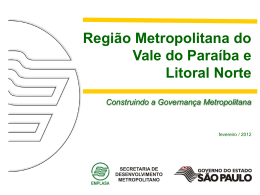 Região Metropolitana do Vale do Paraíba e Litoral Norte