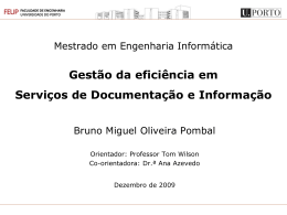 SDI Servi&ccedil;o de Informa&ccedil;&atilde;o e Documenta&ccedil;&atilde;o