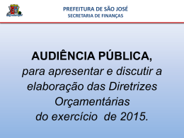 LDO (Lei de Diretrizes Or&ccedil;ament&aacute;rias) 2015