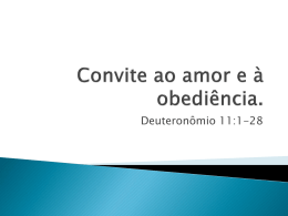Exorta&ccedil;&atilde;o ao amor e &agrave; obedi&ecirc;ncia.