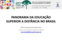 panorama da educação superior a distância no brasil