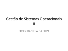 Gestão de Sistemas Operacionais II