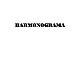 HARMONOGRAMA