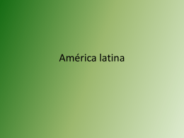 América latina - Colégio Sinodal Progresso
