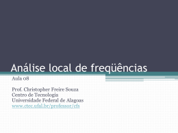 Slide 1 - CTEC - Universidade Federal de Alagoas