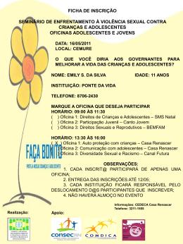 hor&aacute;rio: 13:30 &agrave;s 16:00